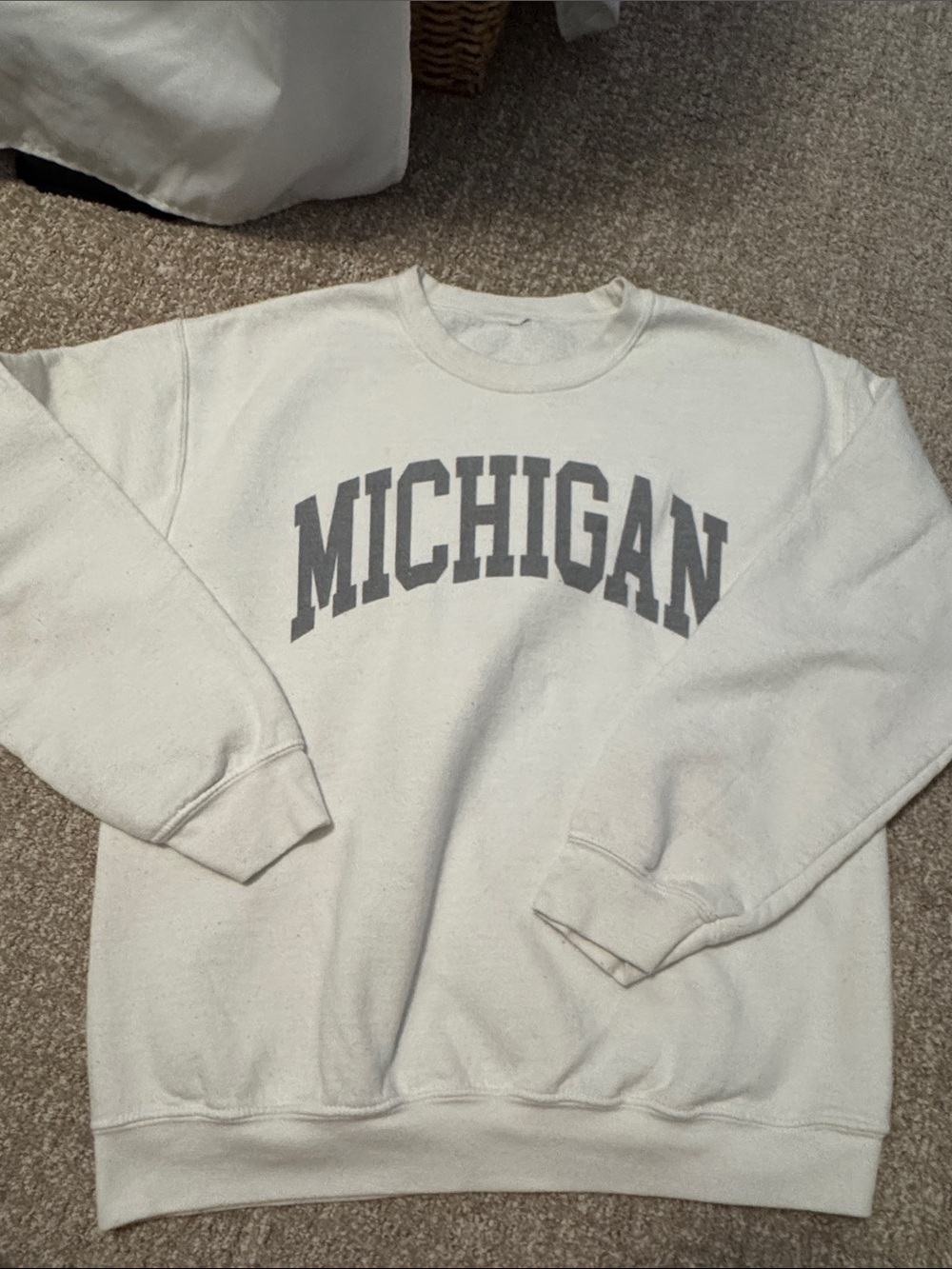 Michigan Crewneck Sweatshirt - White
